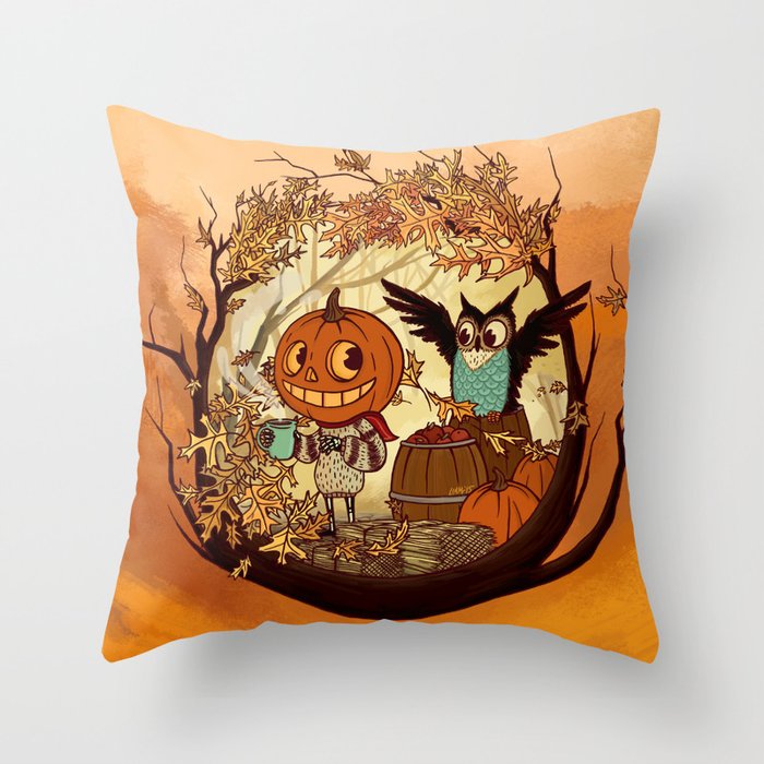 Fall Folklore Throw Pillow