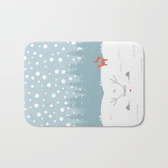 Deep Snow Bath Mat