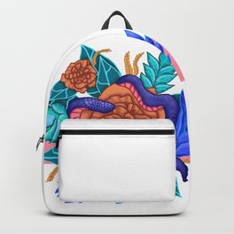 snake by flowers Backpack | Nature, Plantart, Vibora, Painting, Animalart, Vvitch, Plants, Snake, Natural, Colors 