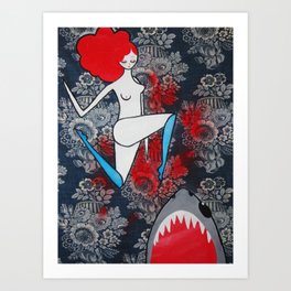 shark dreams Art Print