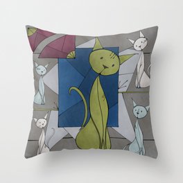 Kitties Throw Pillow