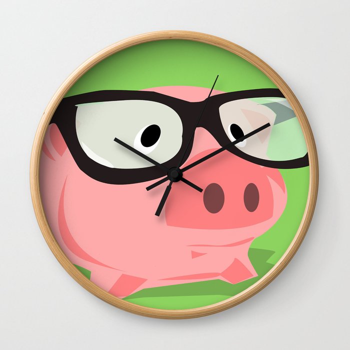 Smart Pig Wall Clock