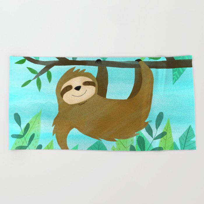 sloth beach bag