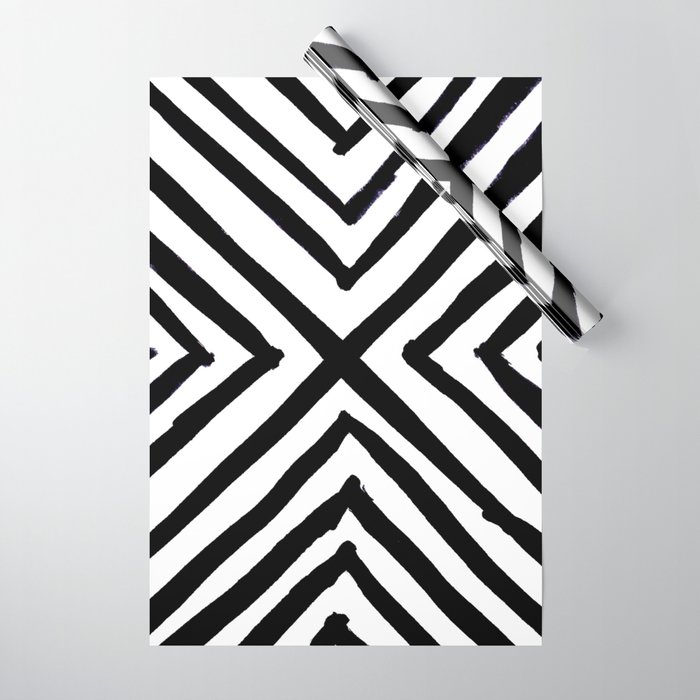 Angled Stripes Wrapping Paper
