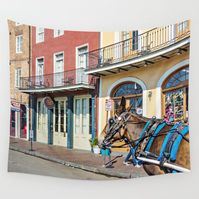A Stroll down the Streets of New Orleans Wall Tapestry