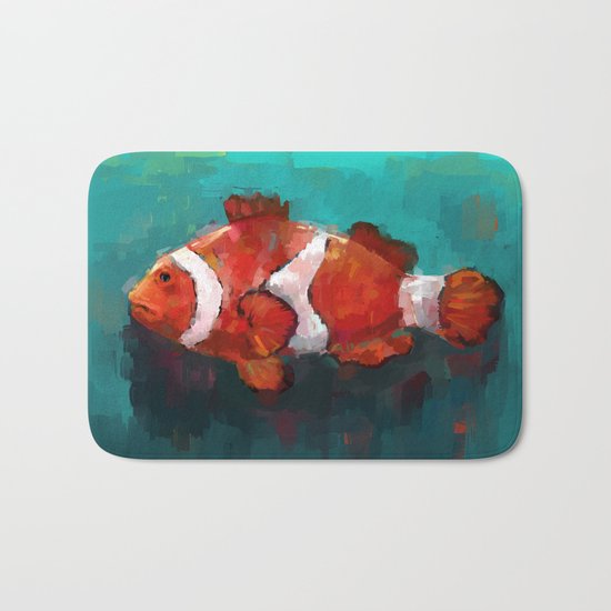 Red Clown Bath Mat