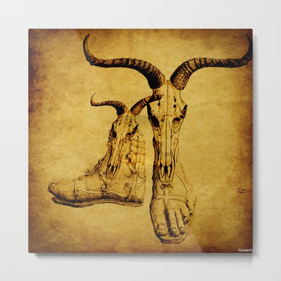 the mystic feet 2 Metal Print