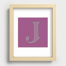 BOLD 'J' DROPCAP Recessed Framed Print