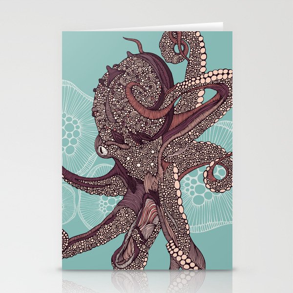 Octopus Bloom Stationery Cards