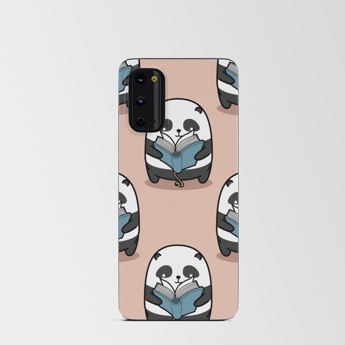 Panda is Reading Book Pattern Android Card Case