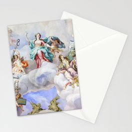 Baroque mural painting in Karlskirche (St. Charles's Church), Vienna, Austria Stationery Card