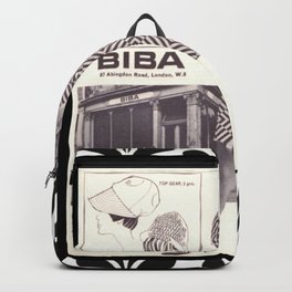 1970s Fashion - A Page from Biba Newspaper Backpack