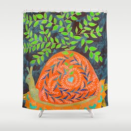 Love Blooms In Its Own Time Shower Curtain