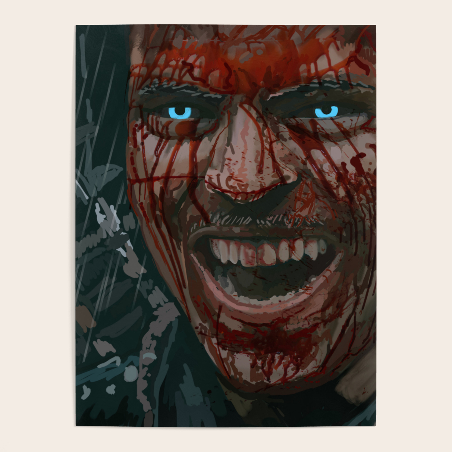 ivar the boneless painting by chris ellis poster by artprintsngifts
