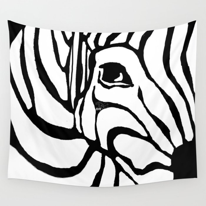 Zebra Print Wall Tapestry