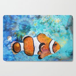 Sea Clown - Colorful Tropical Fishy Fish Art Cutting Board