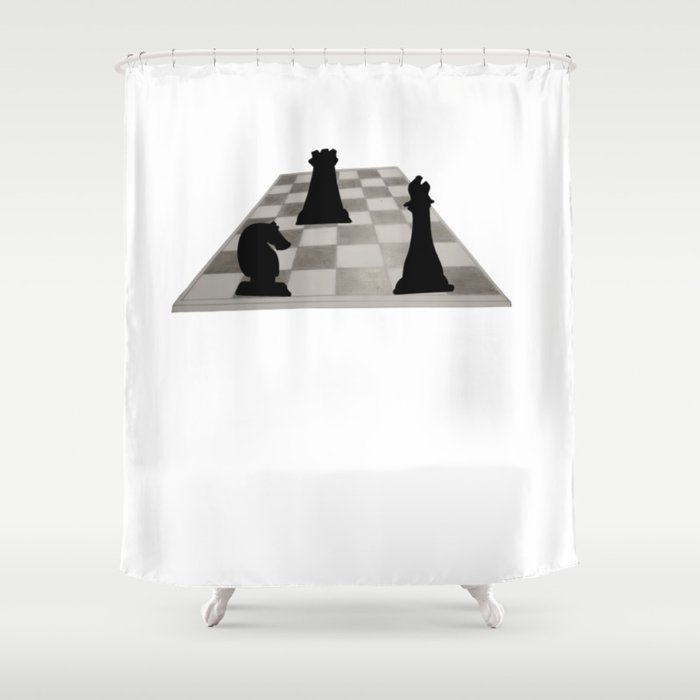 Chess Shower Curtain