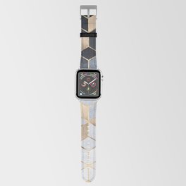 Soft Blue Gradient Cubes Apple Watch Band