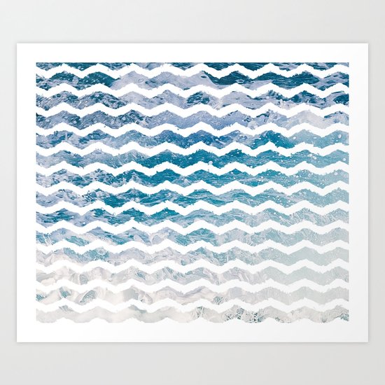 Waves #home #art #prints Art Print