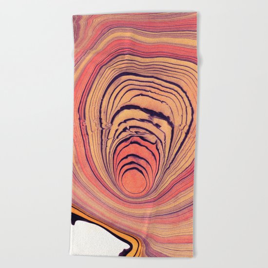 Suminagashi 06 Beach Towel