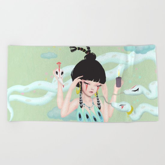 concentrate Beach Towel