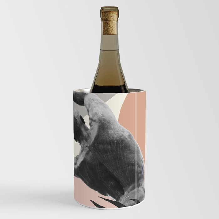 Olympic Discus Thrower Finesse #1 #wall #art #society6 Wine Chiller
