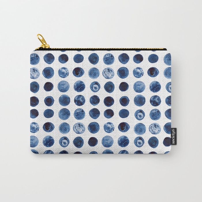 Blueberries | Watercolour Pattern Carry-All Pouch