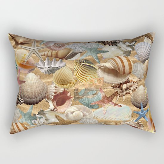 Sea Shell Mania Rectangular Pillow