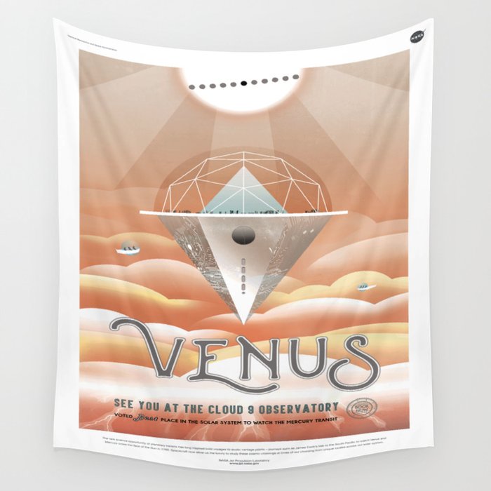 Fantasy Tour Of Venus Wall Tapestry By Waynesworld