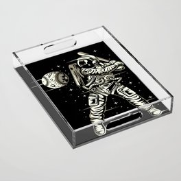 Space Baseball Astronaut Acrylic Tray