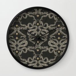 celestial snakes dark Wall Clock