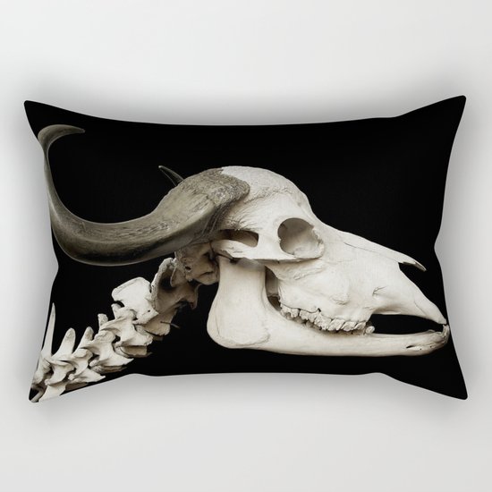 Cattle Skull 4 Rectangular Pillow