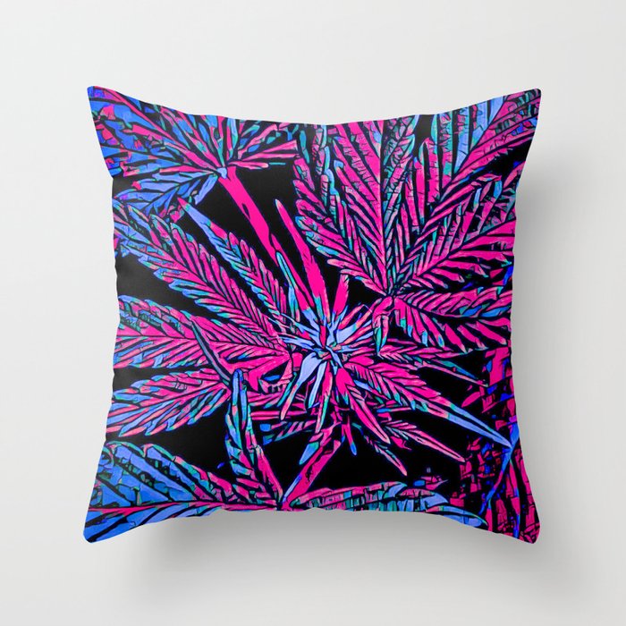 Cannabis Jewels 2 Throw Pillow