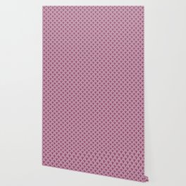 Pink Bees Pattern Wallpaper