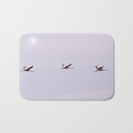 Cranes in Flight Bath Mat