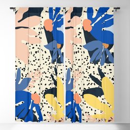 New abstract floral design Blackout Curtain