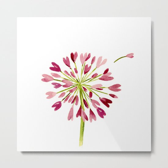 Heart Flower Metal Print