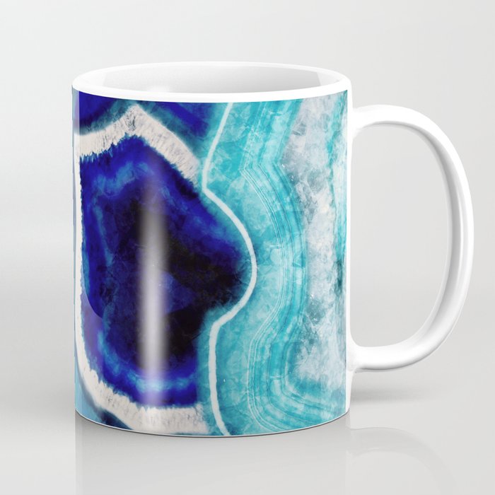 Abstract Blue Agates Coffee Mug