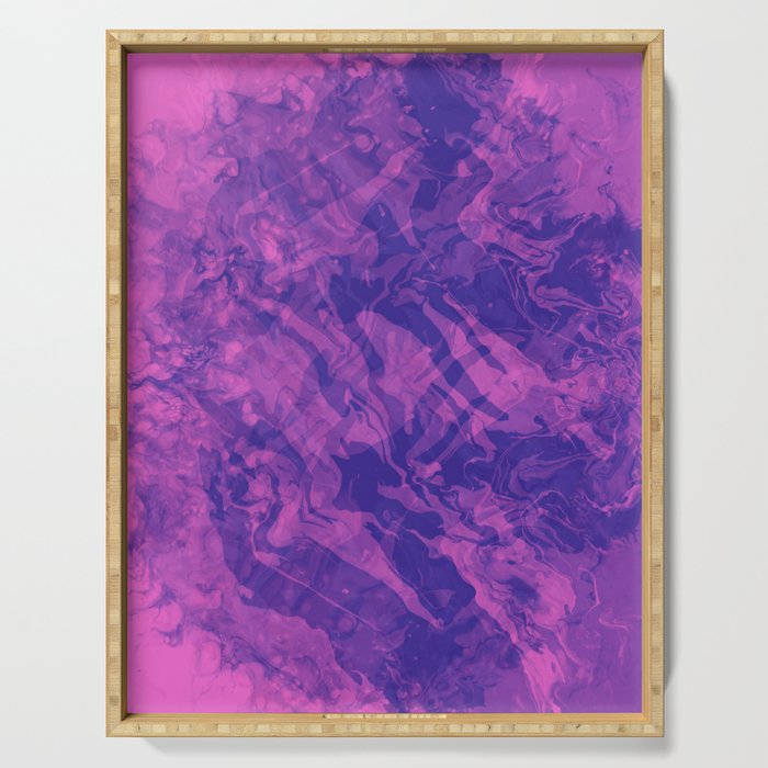 Pinky Bold Abstract Artwork Background Serving Tray