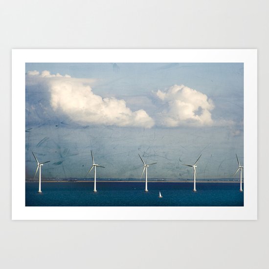 Wind Turbines Art Print