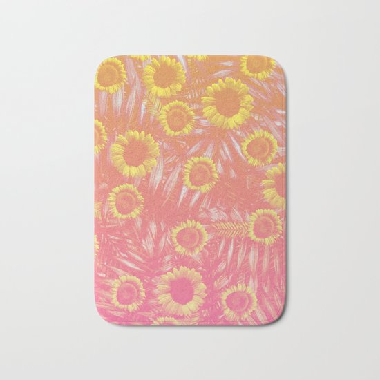 Sunflower Party #4 Bath Mat