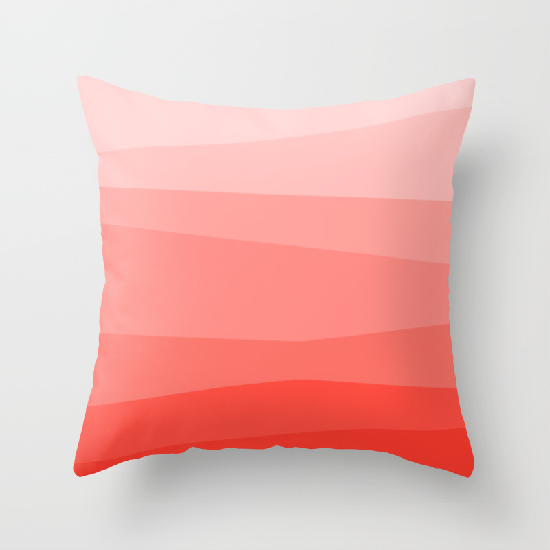salmon colored pillows