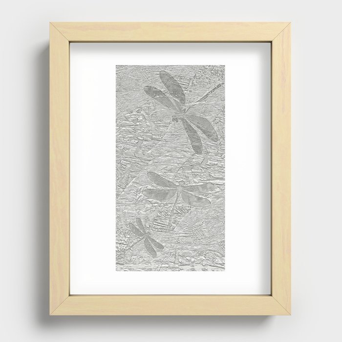 silver dragon 2 Recessed Framed Print
