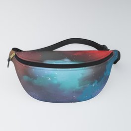 Space Splashed Watercolor Fanny Pack