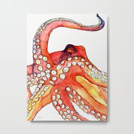 Expressive Octopus Metal Print