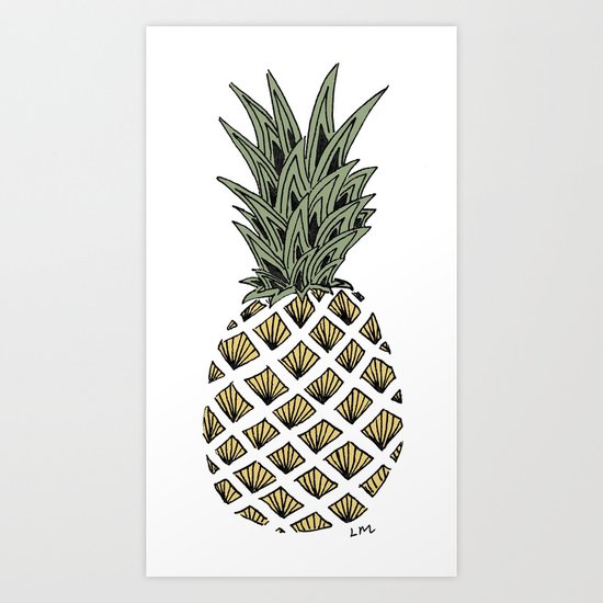 Pineapple Art Print