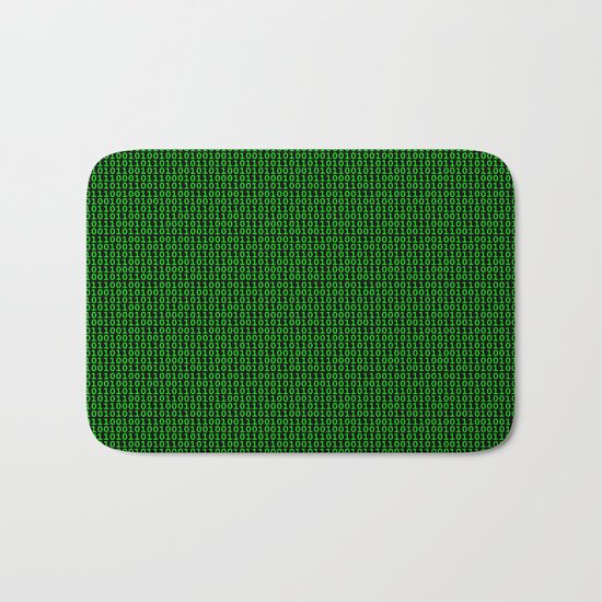 Binary Green Bath Mat