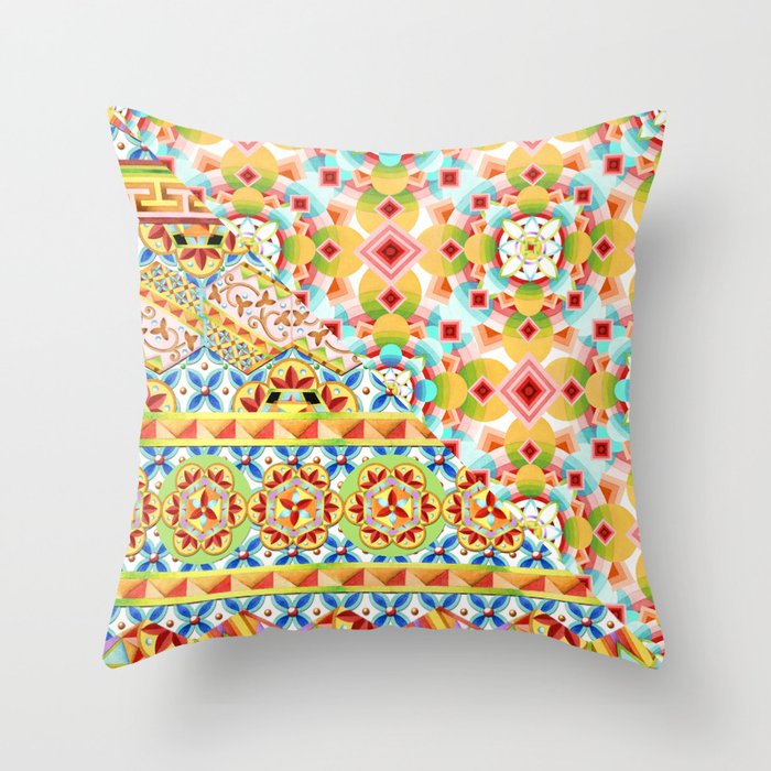 Groovy Gypsy Circus Throw Pillow