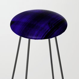 Deep blue motion lines Counter Stool
