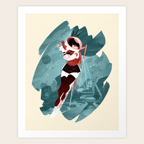 Kickass Annie Art Print